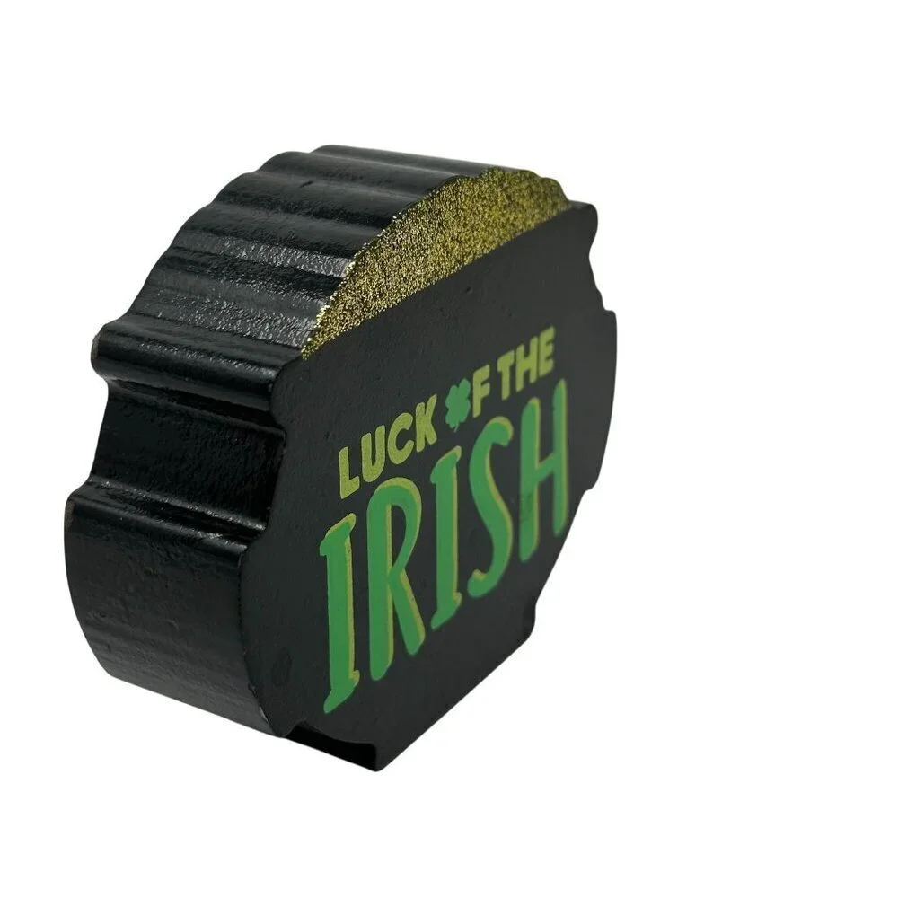 St Patricks Day Mini Sign 3in Accent Luck Irish Pot Of Gold  Tiered Tray Decor